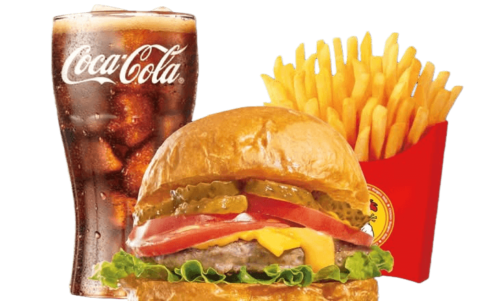 Beef Cheese Burger combo 芝士牛肉堡套餐